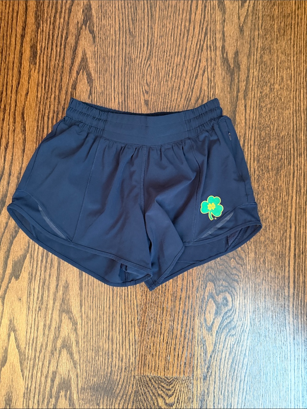 Women’s Lululemon Notre Dame Athletic Shorts Size 4